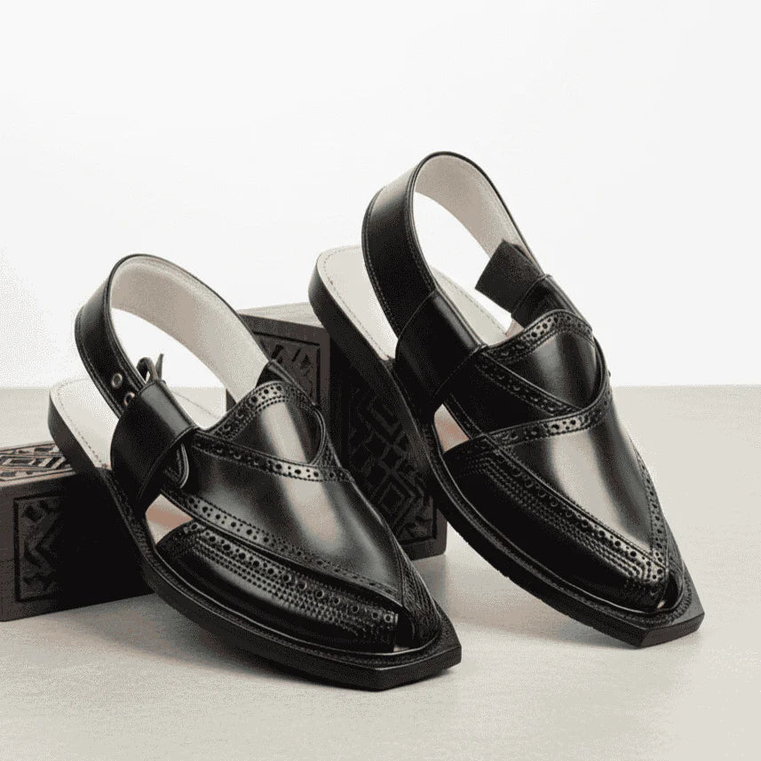 Handmade Brock Quetta Norozi Leather Chappal –