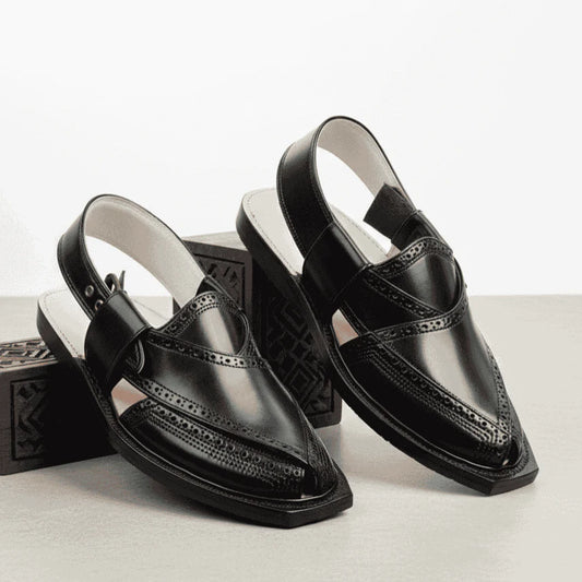 Handmade Brock Quetta Norozi Leather Chappal –